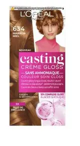Casting Crème Gloss Cheveux 6.34 Marron Miel, L'Oréal Paris