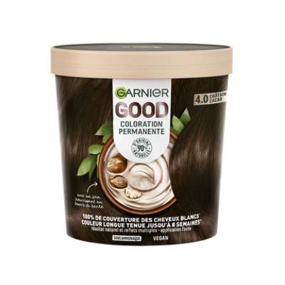 Coloration oxydation kit ombre 4.0 chatain cacao GOOD, Garnier