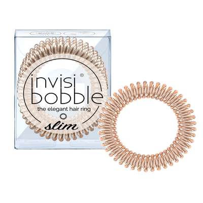 Elastique cheveux SLIM Bronze Me Pretty, Invisibobble (x3)