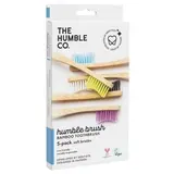 Brosses à dents bambou soft - Couleurs, The Humble co (x 5)