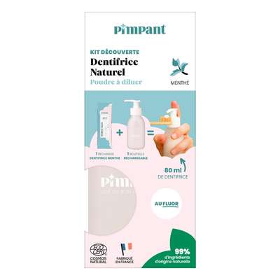 Kit Découverte Dentifrice menthe, Pimpant (80ml)