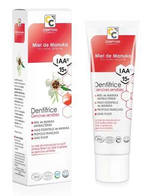 Dentifrice gencives sensibles au miel de manuka IAA 15+ BIO, Comptoir & Compagnies (75 ml)