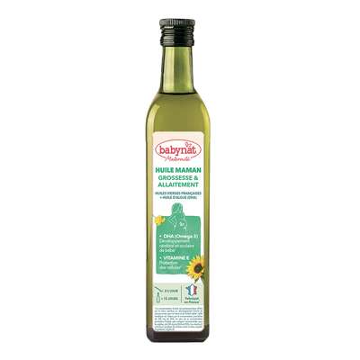 Huile grossesse et allaitement, Babynat Maternité (25 cl)