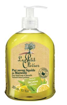 Savon liquide Marseille parfum verveine et citron, Le petit Olivier (300 ml)