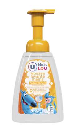 Mousse lavante mains Abricot, U (250 ml)