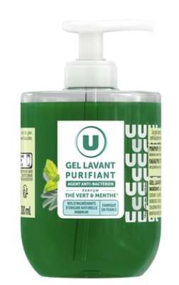 Gel lavant purifiant thé menthe, U (300 ml)