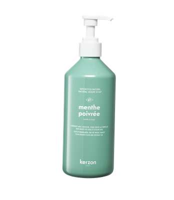 Savon Liquide Menthe poivrée, Kerzon (500 ml)
