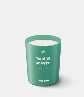Bougie parfumée L'herbier menthe poivrée, Kerzon (190 g)
