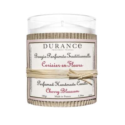 Bougie parfumée traditionnelle Cerisier en Fleurs, Durance (180 g)