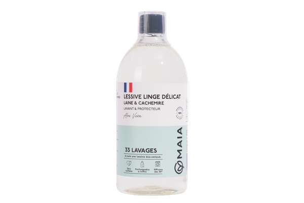 Lessive concentrée linge délicat Aloe Vera, Maia (1 L)
