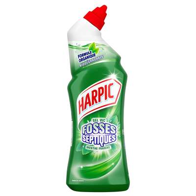 Gel WC fosses septiques menthe, Harpic (750 ml)