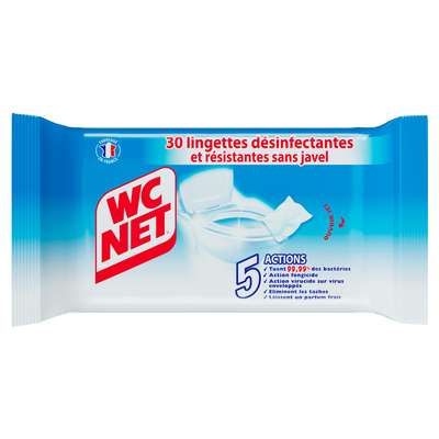 Lingettes désinfectantes, WC net (x 36)