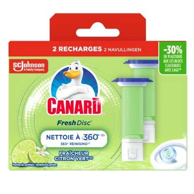 Fresh disc parfum citron vert, Canard (x 12)