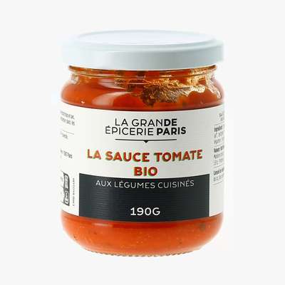 Sauce tomate aux légumes cuisinés BIO, La grande épicerie de Paris (190g)