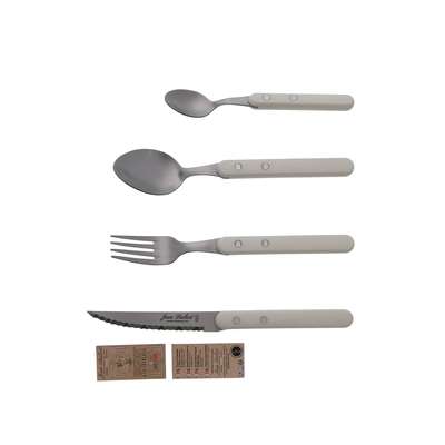 Ménagère 13 pièces Les Bistrot à la Française Blanc, Jean Dubost - INCOMPLET et SANS EMBALLAGE