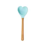 Cuillère Cœur en silicone Bleu, Rice