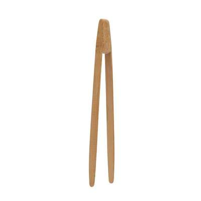 Pince à toast non-aimantée en bambou naturel, Pebbly