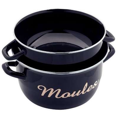 Marmite à moules 24 cm - noire, Baumalu