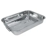 Plat à four en inox 35X26X6,5 cm, Créalys