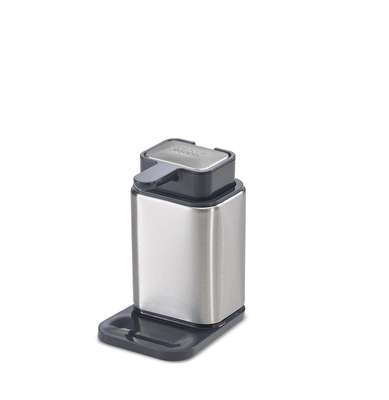 Distributeur à savon + savon acier Inox Surface, Joseph Joseph