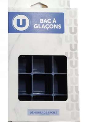 Bac à glaçons en silicone, U