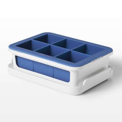 Bac à glaçons XL en silicone avec couvercle, Oxo