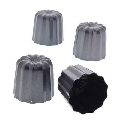 Lot de 4 Moules à cannelés anti-adhésif, De Buyer (x 4)