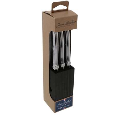Bloc de 6 couteaux Laguiole tout inox, Jean Dubost