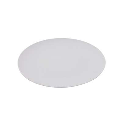 Assiette en fibres végétales gris clair  Ø25.5 cm, Point-Virgule