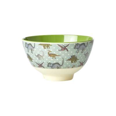 Bol en mélamine motif Dino- taille S, Rice (300ml)