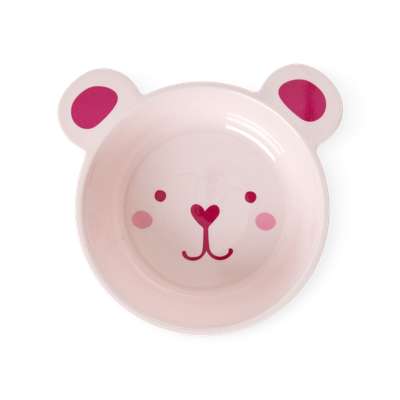 Bol enfant Ourson Rose - Rice (500ml)