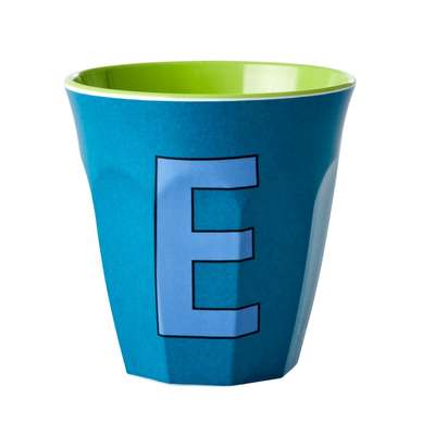 Gobelet Melamine Lettre E - Vert Emeraude, Rice