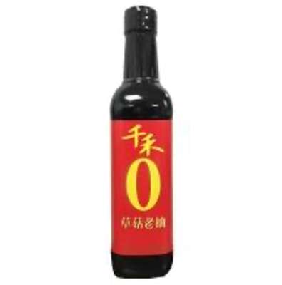 Sauce Soja Foncée aux Champignons de Paille, Qianhe (500 ml)