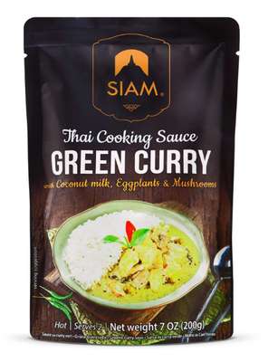 Sauce précuisinée curry vert, Siam (200 g)