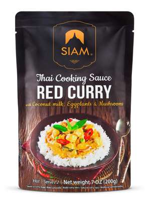 Sauce précuisinée curry rouge, Siam (200 g)