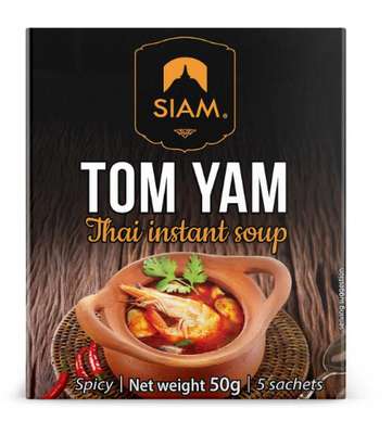 Bouillon instantané soupe Tom Yam, Siam (50 g)