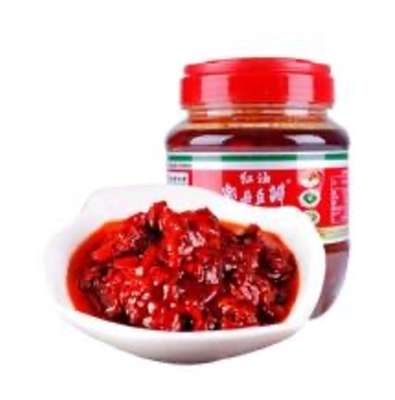 Pâte de fèves à l'huile pimentée (bouteille), Juancheng (500 g)