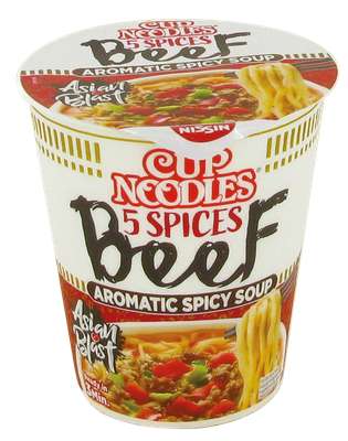 Nouilles au boeuf aux 5 épices, Nissin cup (64 g)