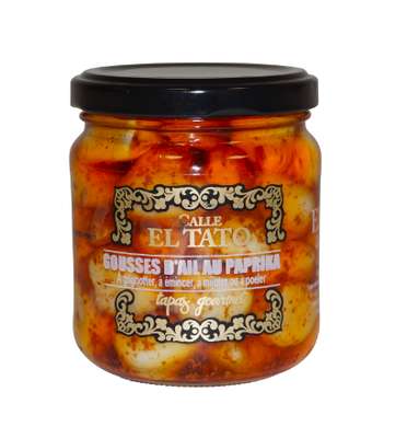 Gousses d'ail confites à l'huile et au paprika, Calle El Tato (120 g)