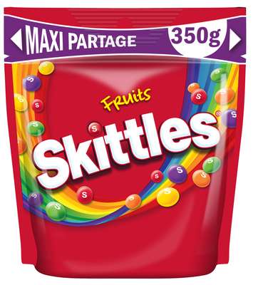Bonbons goût fruits maxi format, Skittles (318 g)