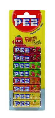 Recharges bonbons aux fruits pour distributeur, Pez (8 paquets, 68 g)