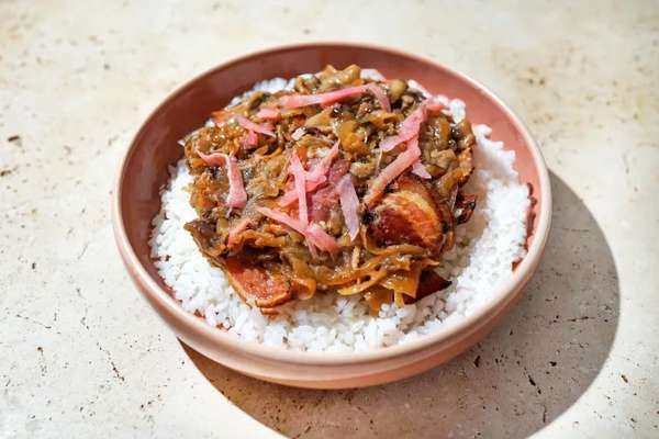 Donburi de porc caramélisé & shiitakés, Frichti (383 g)