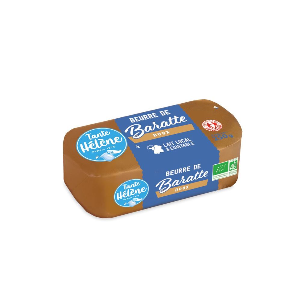 Beurre de baratte doux bio et équitable