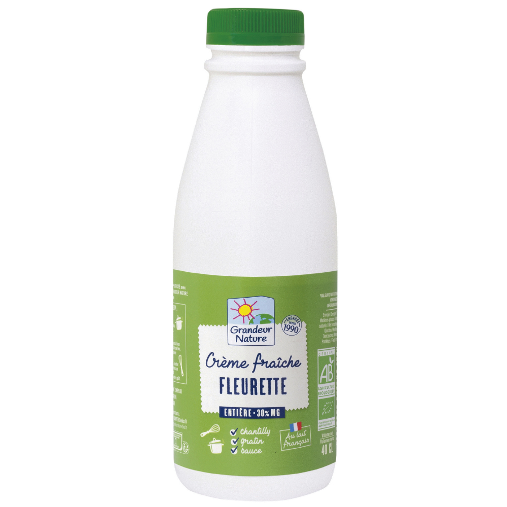 Crème fraîche fleurette liquide bio