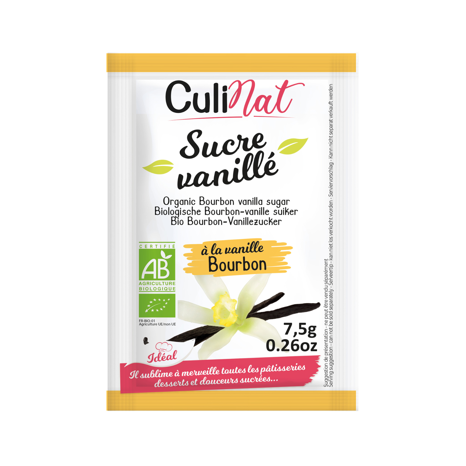 Sucre vanillé bio (8x7,5g)