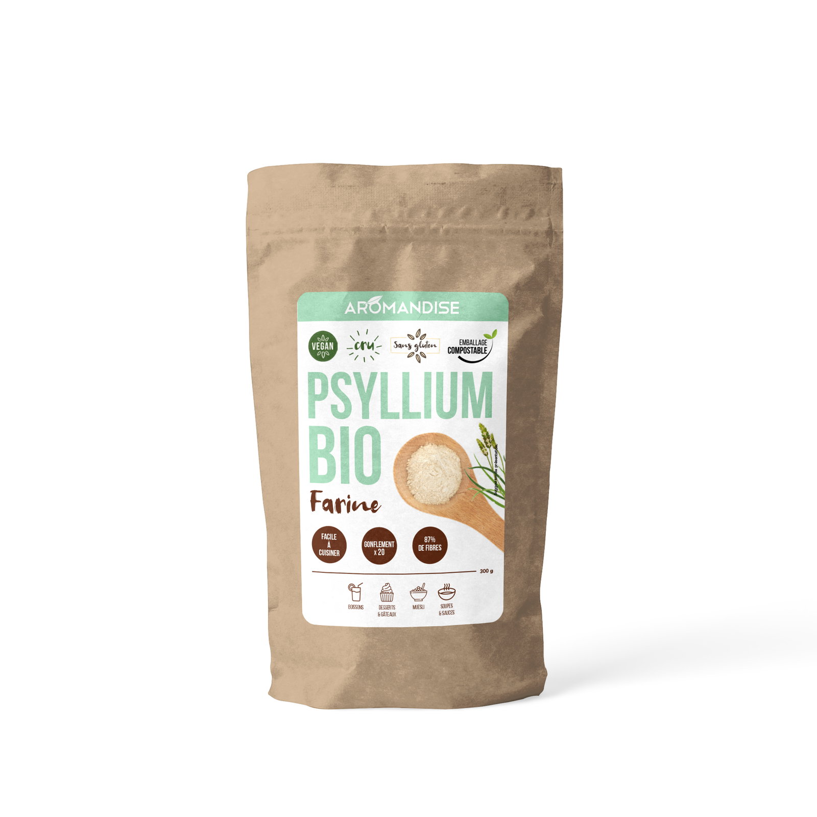 Farine de psyllium bio