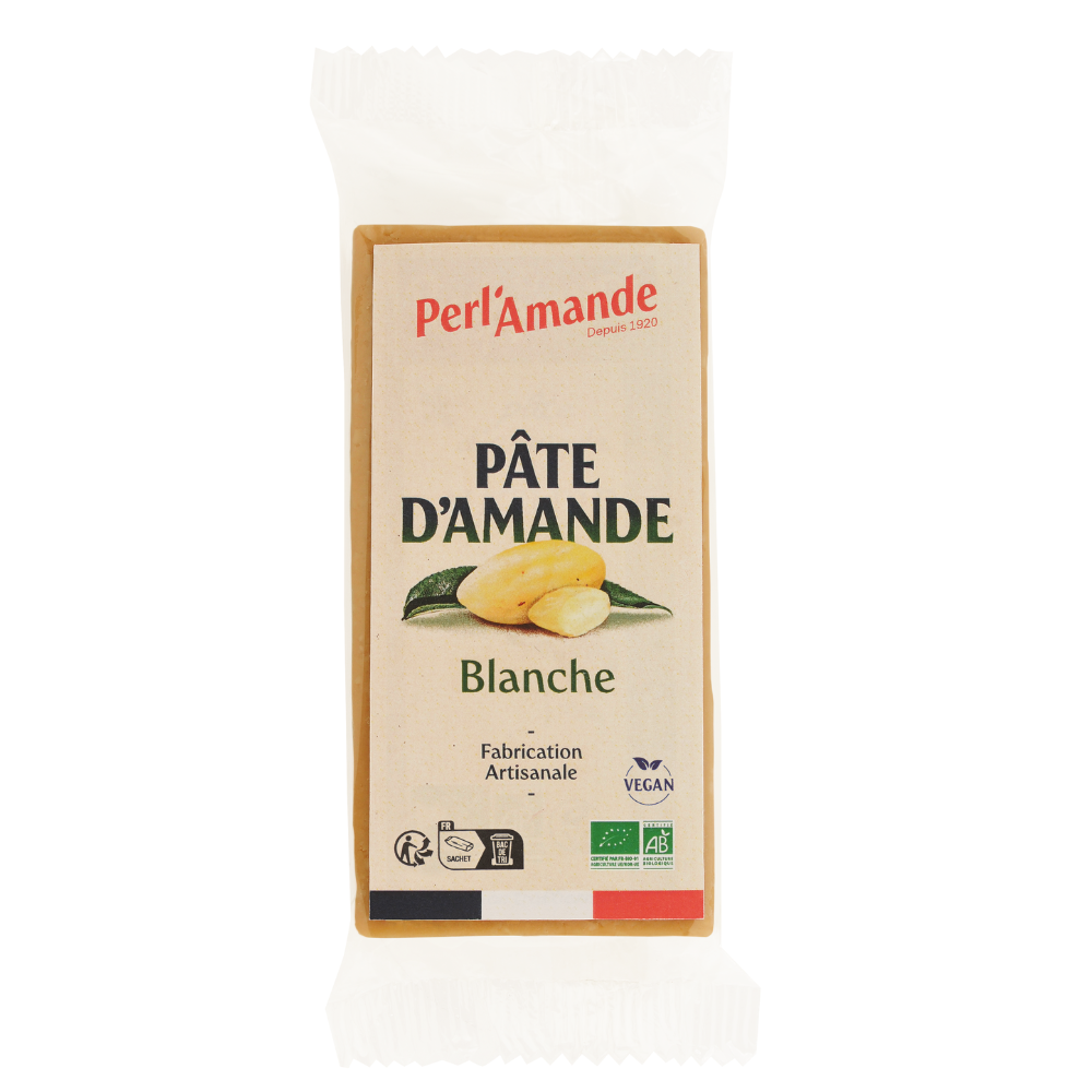 Pâte d'amande blanche bio