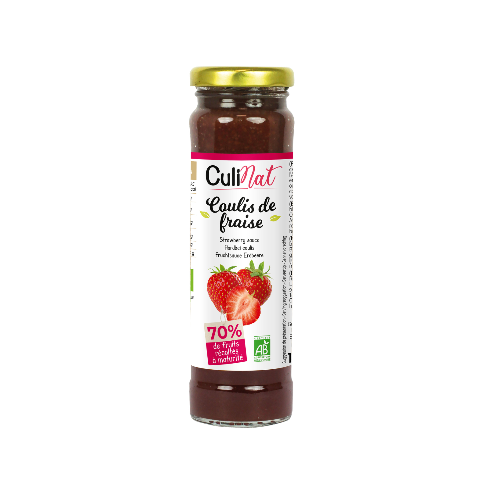 Coulis de fraise bio