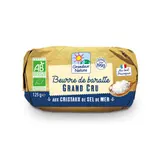 Beurre cru bio aux cristaux de sel