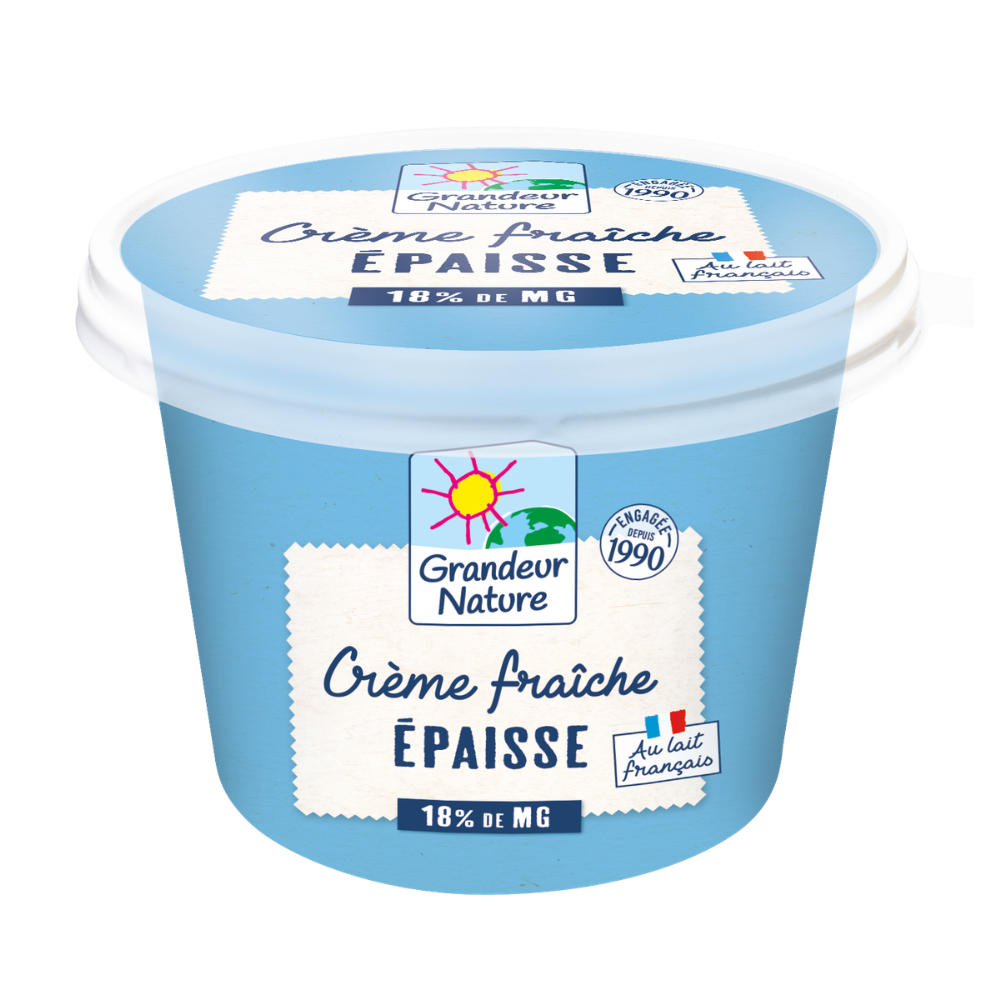 Crème fraîche épaisse 18%MG bio